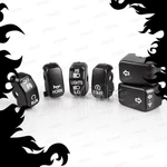 Vawik Black Switch Housing Button Fits Harley Dyna '96-'11 (1 Set = Caps). Fixed Price $21.10.