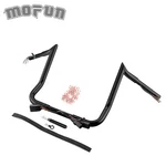 1.25" Black Pre-wired Meathook Handlebar For Harley Touring Road Electra Glide. Fixed Price $231.56.