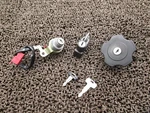 Yamaha TT250R Raid Ignition Key Switch Fuel Gas Cap Set. Fixed Price $199.00.
