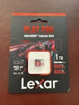 Lexar 1TB Play Pro Microsd Express Card Switch 2 Uhs-i Sdxc 900/600 Mb/s Sealed. Fixed Price $228.00.