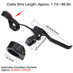 1 Pair Electric Bike Brake Levers 2 Wires E-scooter Replacements. Fixed Price $17.12.