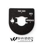 Harley Ign Switch Plate Middle Finger Black/white Oem# 71422-03 & 71427-96. Fixed Price $15.00.