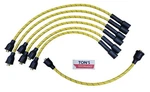 Chevy 216 235 7MM Cloth Braided Spark Plug Wire Set Vintage Inline Yellow Bk. Fixed Price $55.99.