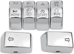 Drag Specialties 6-PIECE Switch Cap Kit Chrome Motorcycle Street Bike. Fixed Price $35.65.