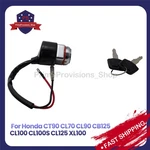 Ignition Key Switch Fits Honda CT90 CL70 CL90 CB125 CL100S CL125 XL100 Us. Fixed Price $7.86.