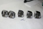 5 Chrome Harley Switch Housings Top Bottom Right Side Dyna Flhr Fxst EP24170. Fixed Price $255.00.