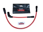 Ton's Red 8.5MM Harley Davidson Sportster Xl 2007+ Spark Plug Wire Set 883 1200. Fixed Price $24.95.