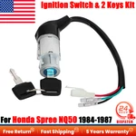 For Honda Spree NQ50 1984-1987 Ignition Switch W/ 2 Keys Kit Repl #35100-GK8-017. Fixed Price $25.99.