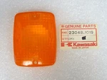 Kawasaki Nos New 23048-1019 Amber Turn Signal Light Lens Zx EX305 KZ1100. Fixed Price $19.99.