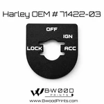 Harley Ignition Switch Plate Oem # 71422-03 & 71427-96. Fixed Price $10.00.