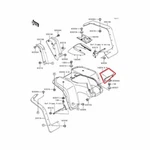 Oem Genuine New Kawasaki Bayou 300 Fuel Gas Tank Cover Fender Green. Fixed Price $49.95.