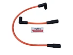 Ton's 00-17 8MM Orange Spark Plug Wires Harley Softail Dyna Electra Fxd. Fixed Price $24.99.