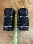 Eddie Trotta Black Cross Cut Fork Cans Slider Covers Harley Touring P332732. Fixed Price $247.50.