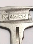 Suzuki # 42344 Motorcycle Double Groove Ignition Lock Key Nice! Incl. Free & H. Fixed Price $11.60.