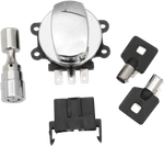 Drag Specialties Chrome Ignition Switch & Fork Lock Kit 96-10 Harley Softail. Fixed Price $126.21.