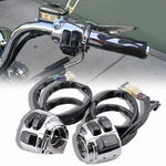 2*CHROME 1" Handlebar Control Switches+ Wiring Harness For Harley Sportster Dyna. Fixed Price $26.89.