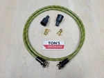 40" Retro Rajah Vintage Braided Cloth Green Yellow Spark Plug Wire 7MM Bobber. Fixed Price $24.95.