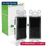 Greencycle Black Single Pole Rocker Light Switch,paddle 15 Amp,sp. Fixed Price $15.86.