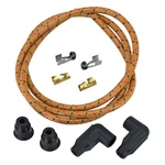 Lowbrow Customs Oak Black & Red 8MM Cloth Spark Plug Wire Set Harley-davidson. Fixed Price $32.75.