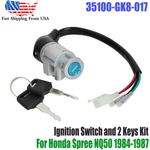 New 3 Way Ignition Switch And 2 Keys Set For Honda Spree NQ50 1984-1987 Scooter. Fixed Price $22.99.