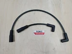 Harley Davidson Big Twin 99-19 Fxd Softail Spark Plug Wires Black Green Cloth. Fixed Price $28.00.