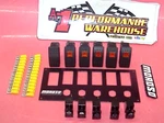 New Moroso Rocker Switch Panel Aluminum 5 Toggle & Starter #74180. Fixed Price $180.00.