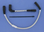 Magnum Braided Plug Wires Silver Harley Sportster Xlh 883 1200 Iron Low 07-11. Fixed Price $65.95.