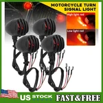 4X Universal Motorcycle Red Halogen Turn Signal Lights Blinker Front Back Lamps. Fixed Price $29.44.