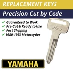 Yamaha Motorcycle Keys Replacement Cut Code D11112-D14433 All Metal. Fixed Price $9.99.