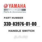 Yamaha Genuine Oem Parts Handle Switch 33D-83976-01-00 For YZ450F. Fixed Price $77.28.