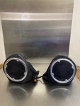 1999 Harley Davidson E/g U/c Flhtcui Pair Studded Leather Tour-pak Speakers. Fixed Price $154.00.