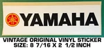 Yamaha Motorcycles Vintage Original Vinyl Decal Sticker. Fixed Price $8.02.