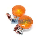 Honda Winker Lights 12 Volt Chrome Amber. Fixed Price $24.95.