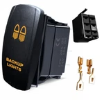 Adrenaline Cycles Dual Led Backup Light Orange Rocker Switch #acblo. Fixed Price $9.99.