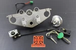 2003 Suzuki GZ250 Triple Tree Top And Lock Key Set W/ Gas Cap. Fixed Price $149.99.