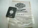 Nos Cruise Control Switch Decal Label 77113-89 Harley Evolution Fltcu Ultra. Fixed Price $17.99.