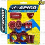 Apico Bling Pack Red Blocks Caps Plugs Nuts Clamp Covers For Honda Crf 450R 2006. Fixed Price $94.89.