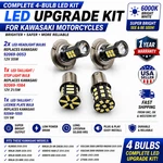 4 Bulb Led Headlight, Taillight, Brake For Kawasaki Versys 1000 Lt 2015-2016. Fixed Price $32.99.