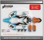 Ktm 50 Sxf 2016 2017 2018 2019-2023 SX-E5 21GRAPHICS Decals Set Blue Tail. Fixed Price $99.00.