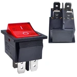 Pcs Rocker Switch Dpst 4 Pins Position Off Red Led Light 20A 125V 16A 250. Fixed Price $16.99.