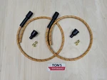 Universal 24" 7MM Vintage Harley Triumph Cloth Spark Plug Wire Magneto Ends Or. Fixed Price $24.95.