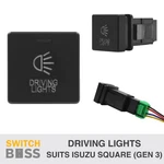 Driving Lights Square Gear Console Push Switch Suit Isuzu D-max Mu-x 3RD Gen 12V. Fixed Price $22.04.