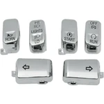 Drag Chrome 6 Piece Handlebar Control Switch Key Cap Set Dyna Softail Xl Flht. Fixed Price $43.21.
