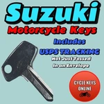 Suzuki Motorcycle Keys Cut Spare Replacement 11111-12444. Fixed Price $11.99.