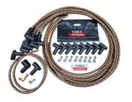 Vintage Cloth Braided Spark Plug Wires Ford Chevy Sbc Bbc Sbf Brown Black - Hei. Fixed Price $138.88.