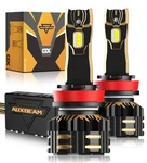 Auxbeam Gx H11 H8 H9 Led Headlight Kit High Low White Bulbs 120W Canbus 6500K 2X. Fixed Price $39.99.