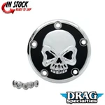 Drag Specialties 0940-1179 Chrome & Black Skull Timer Points Ignition Cover. Fixed Price $38.11.