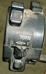 Used- Suzuki 1981 GS450L Turn Signal Switch On Left Handle Bar. Fixed Price $35.00.