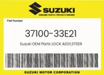 Suzuki Genuine Lock Assy,steer 37100-33E21. Fixed Price $183.23.