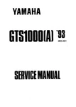 1993 Yamaha GTS1000(A) Service Manual. Fixed Price $25.00.
